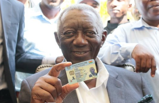 Ghana card: Kufuor backs Minority's call for inclusion of Voter ID card