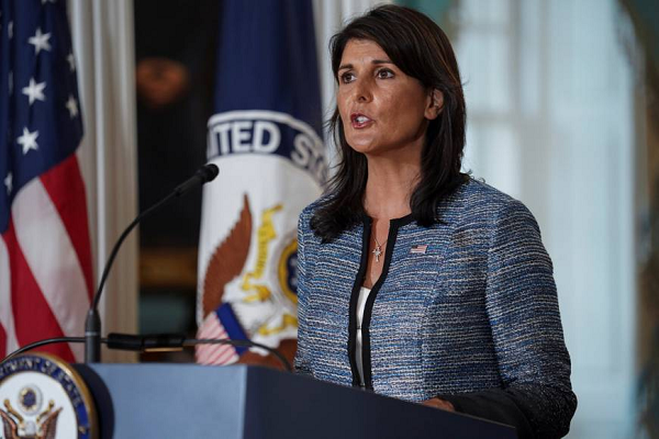 US Ambassador to the United Nations Nikki Haley