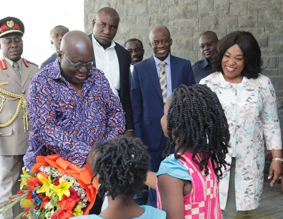 Akufo-Addo back home from India