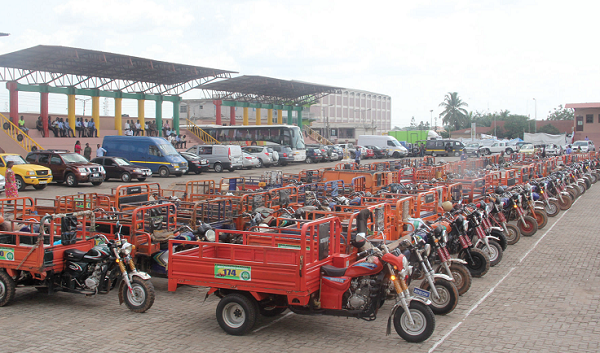 Branded tricycles for carting refuse