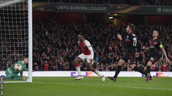 Danny Welbeck netted his first goals in European competition since a hat-trick against Galatasaray in October 2014