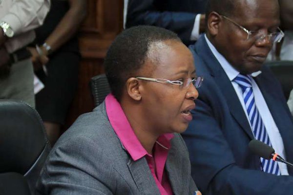Kenyatta National Hospital chief executive officer Lily Koros appears before the National Assembly Health Committee on January 26, 2018 over alleged sexual assault of female patients. Four medics have been suspended over malpractice.