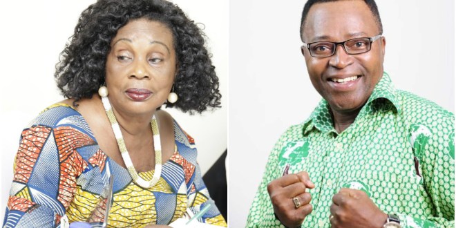 Maame Dokono (left) and David Dontoh