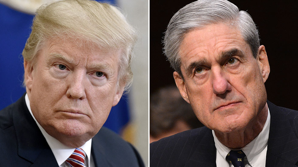 President Donald Trump and special counsel Robert Mueller 