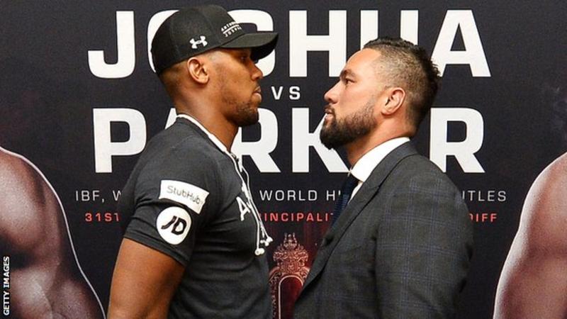 This is the first time two reigning heavyweight world champions have met in Britain