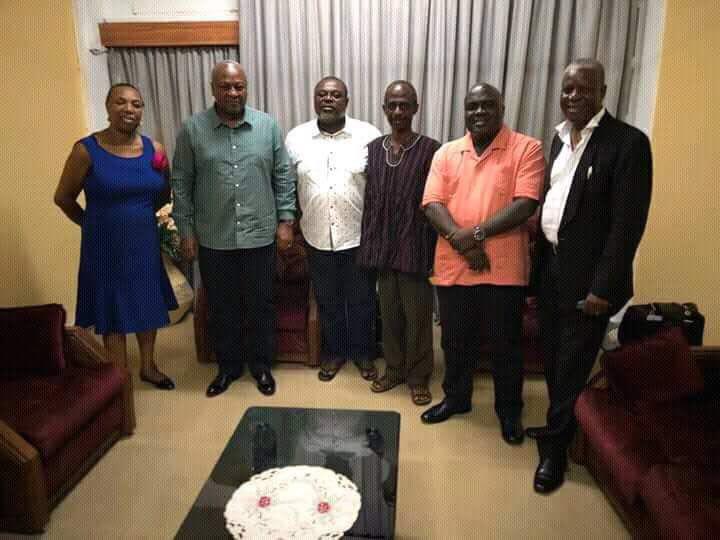 Mahama visits Koku Anyidoho at BNI
