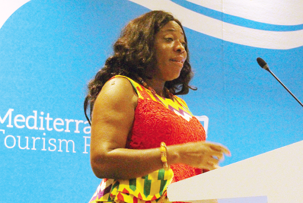 Mrs Afeku addressing the forum