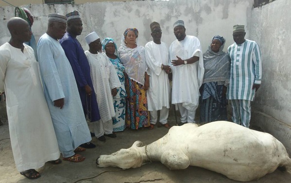 Nasara Coordinator aspirant donates cow to founding fathers of club