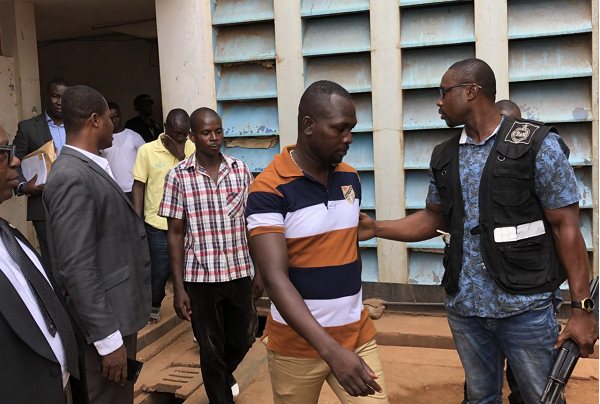 FLASHBACK: Some of the accused persons leaving the court premises