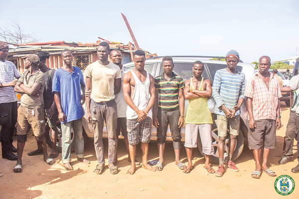 A line up of some of the suspects