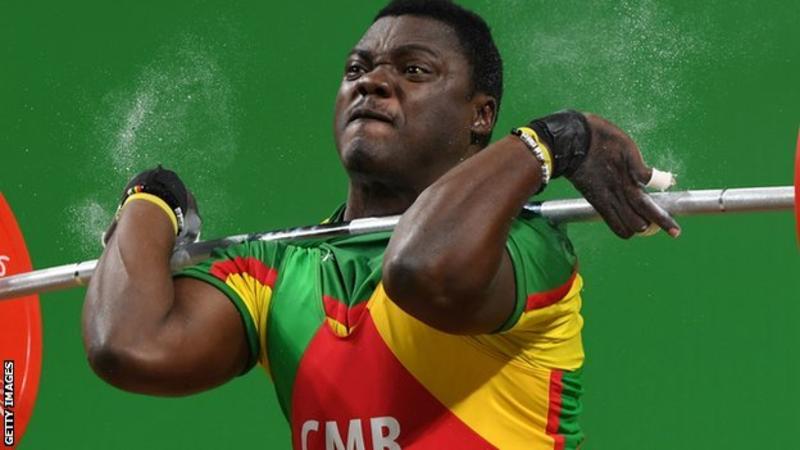 Weightlifter Petit Minkoumba is one of eight Cameroon competitors who were confirmed as missing by team officials