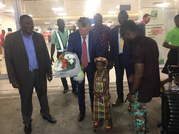 Peace and Sport founder Joël Bouzou visits Ghana