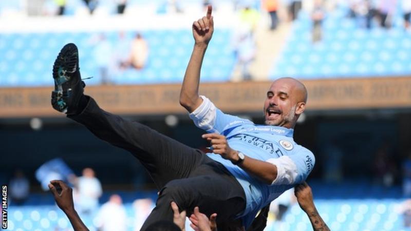 Pep Guardiola won the Premier League and League Cup with Manchester City in 2018