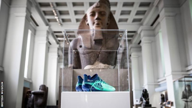 Mohamed Salah's boots become museum exhibit
