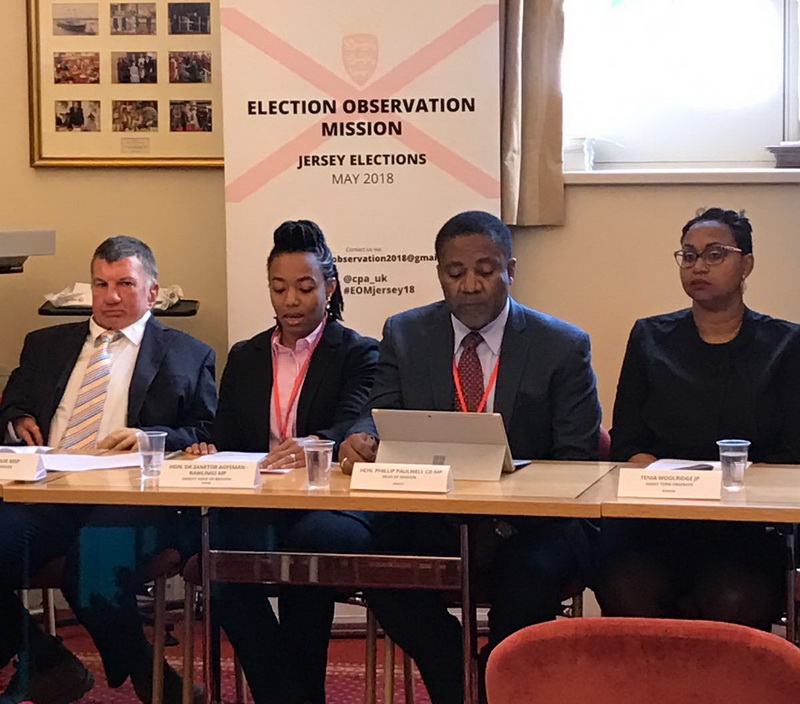 Zanetor observes election in Jersey, UK
