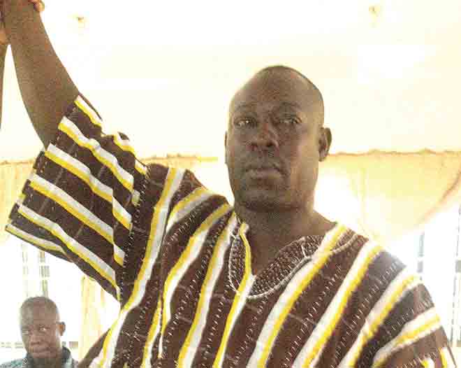 Presiding Member-elect, Mr Yenge, after the declaration of the results.
