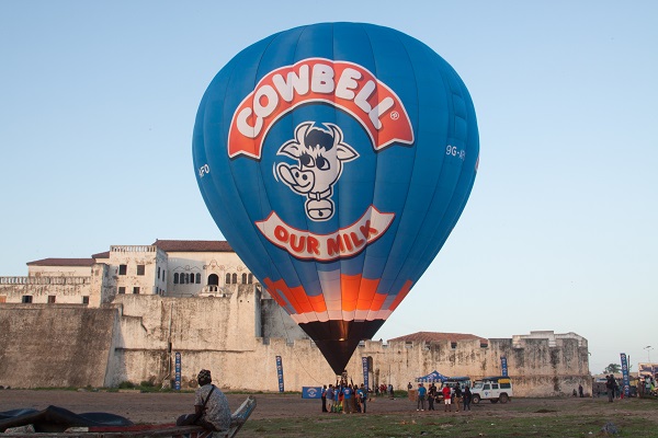 Cowbell, Tourism Ministry operate first hot air balloon in Ghana