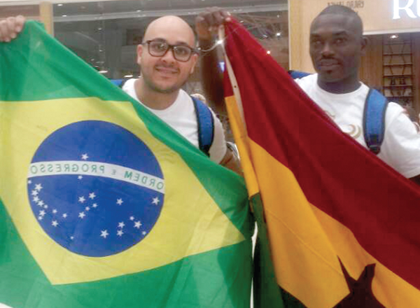 Olivierra Aryeh (right) with course instructor, Vitor Grigoleto