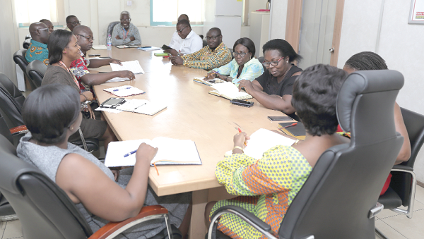 Members of the Daily Graphic Editorial Board at one of its daily conferences