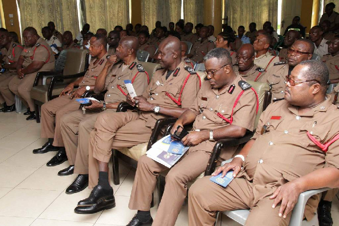 Some of the senior officers at the training