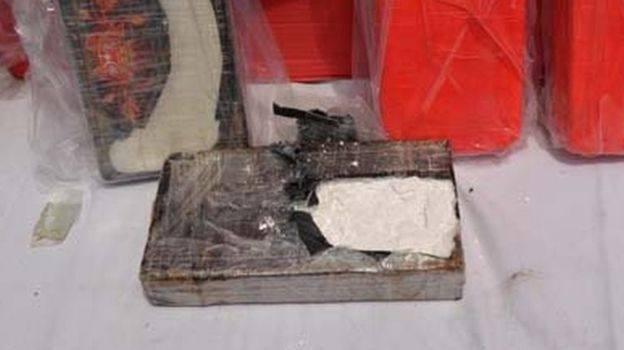  Algeria's authorities later published photos of the seized drugs 
