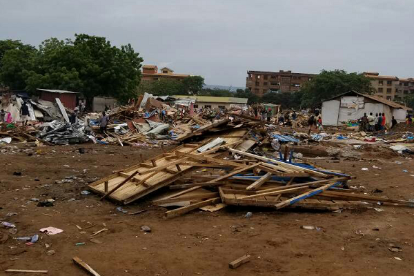 Over 1,000 illegal structures destroyed near Adenta Redco Flats