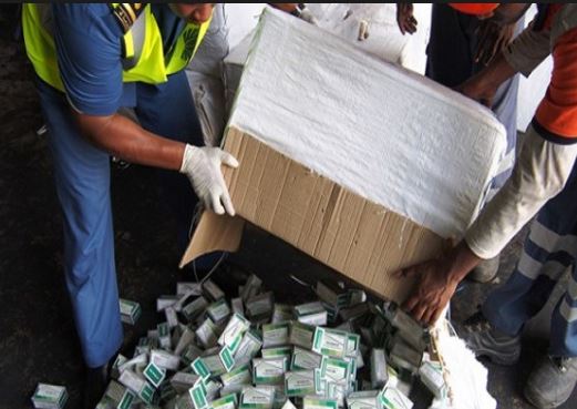 Customs impounds two container loads of tramadol