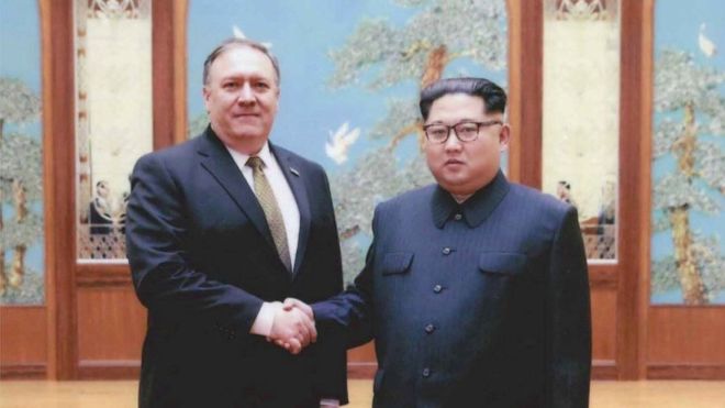 Mike Pompeo, the top US diplomat, met with the North Korean leader during his visit