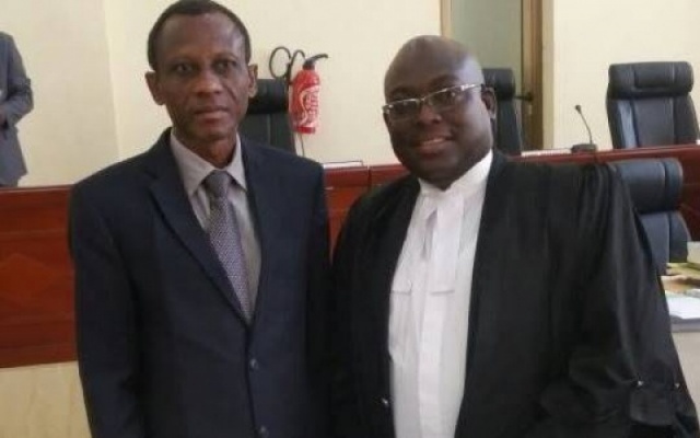 Justice Paul Uuter Dery (left) and Nii Kpakpo Samoa Addo