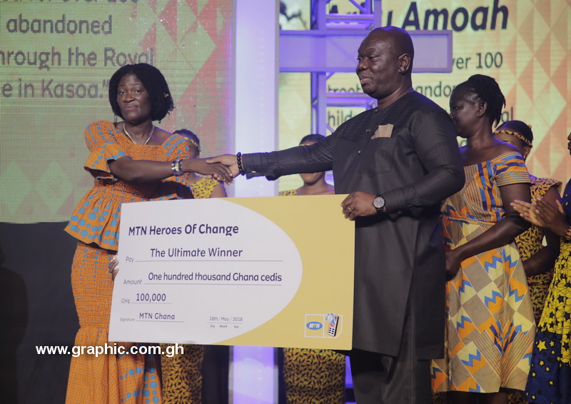 Evangelist Naomi Esi Arku Amoah wins MTN Heroes of Change Season IV