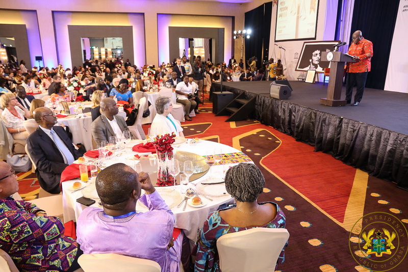 President Akufo-Addo speaking at the event