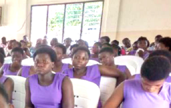 A section of the students at the ceremony.