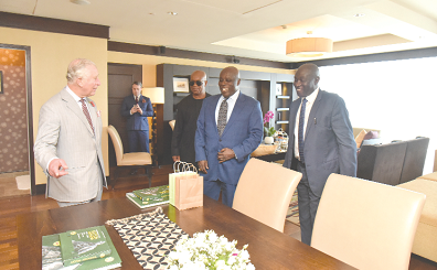 Prince Chalres and Okyenhene sharing some ideas during their meeting