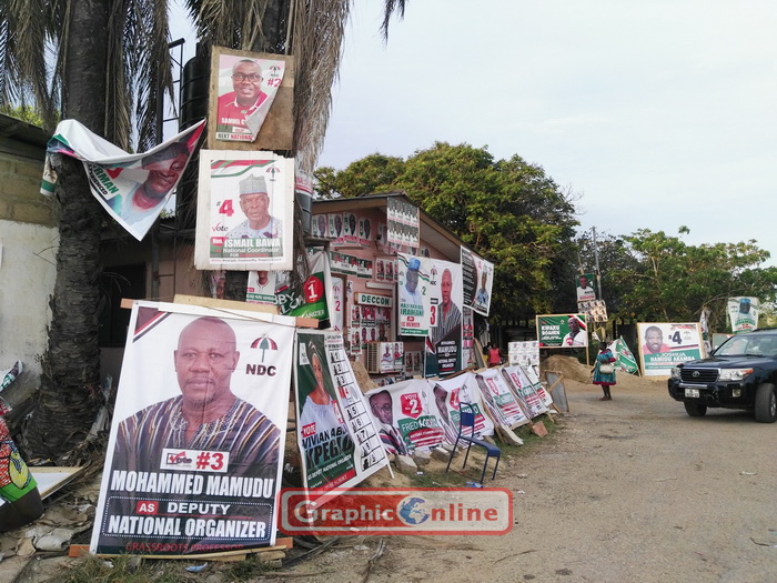 Posters and banners adorn the vicinity of the Trade Fair Centre, venue of the congress