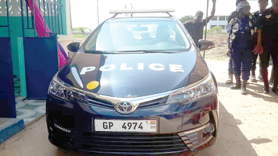  The saloon car presented by the  Ashanti Regional Police Command