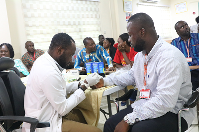 GCGL organizes Diabetes Screening for staff