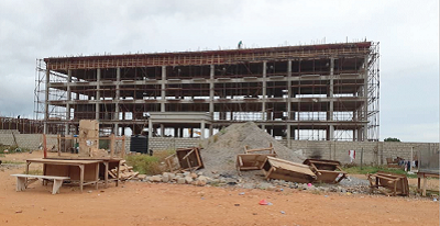  An aerial view of the parcel of land being developed 