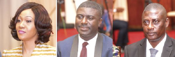 Mr Samuel Tettey, ,Dr Eric Bossman Asare, Mrs Jean Mensa 