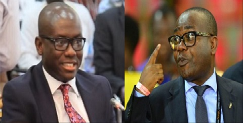 The Deputy Attorney General of Ghana, Mr Godfred Dame and Kwesi Nyantakyi