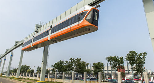 When the new 'Skytrain' graced the skies of China's Qingdao in 2017
