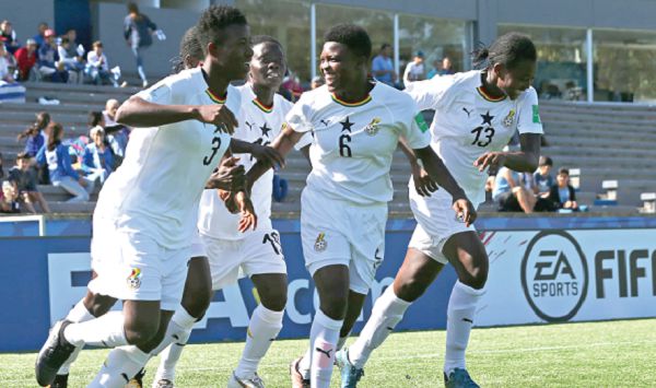  Ghana’s Black Maidens celebrating one of their victories