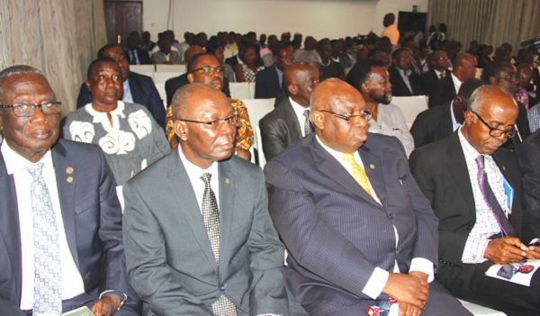  Mr Steve Amoaning-Yankson, delivering his presidential address. Picture: EDNA ADU-SERWAA