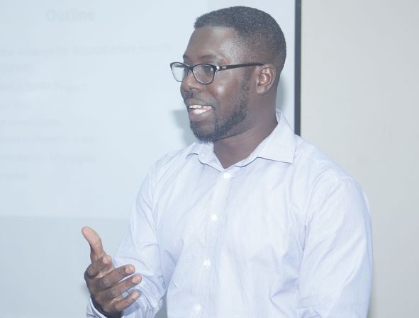 Mr Nii Ankonu Sarpei delivering his speech