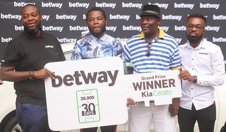 Betway promotion winner receives car