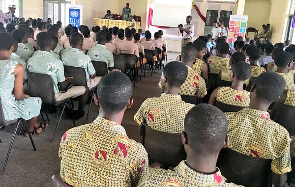 A section of the students during the sensitisation training 