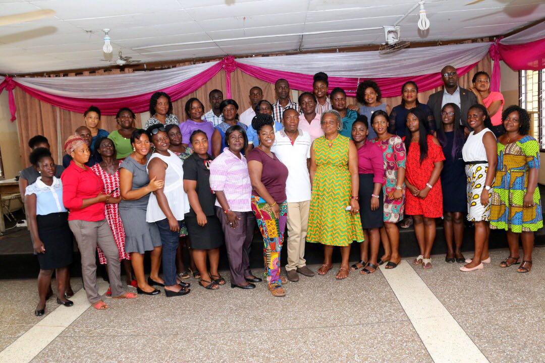 Mia Henson (eighth from left) in a photograph with the participants after the event