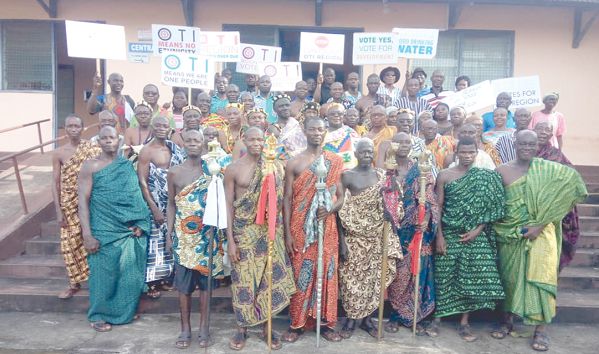 Some of the chiefs from the Oti Region 