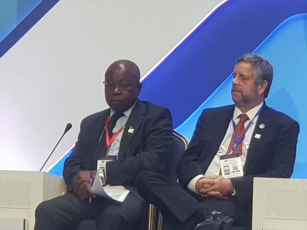 Mr Kwaku Agyeman-Manu (left) and Prof Adolfo Rubinstein, the Minister of Health for Argentina at the launch of the vital Signs Profiles
