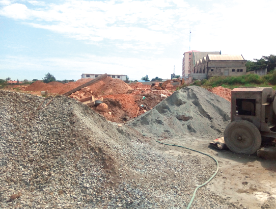 Work is progressing steadily at the sports complex.