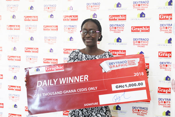 Josephine Enyonam, Afflo with her prize